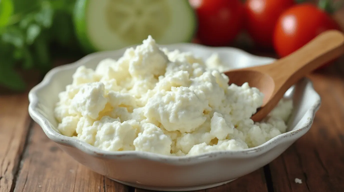 Homemade dairy-free cottage cheese