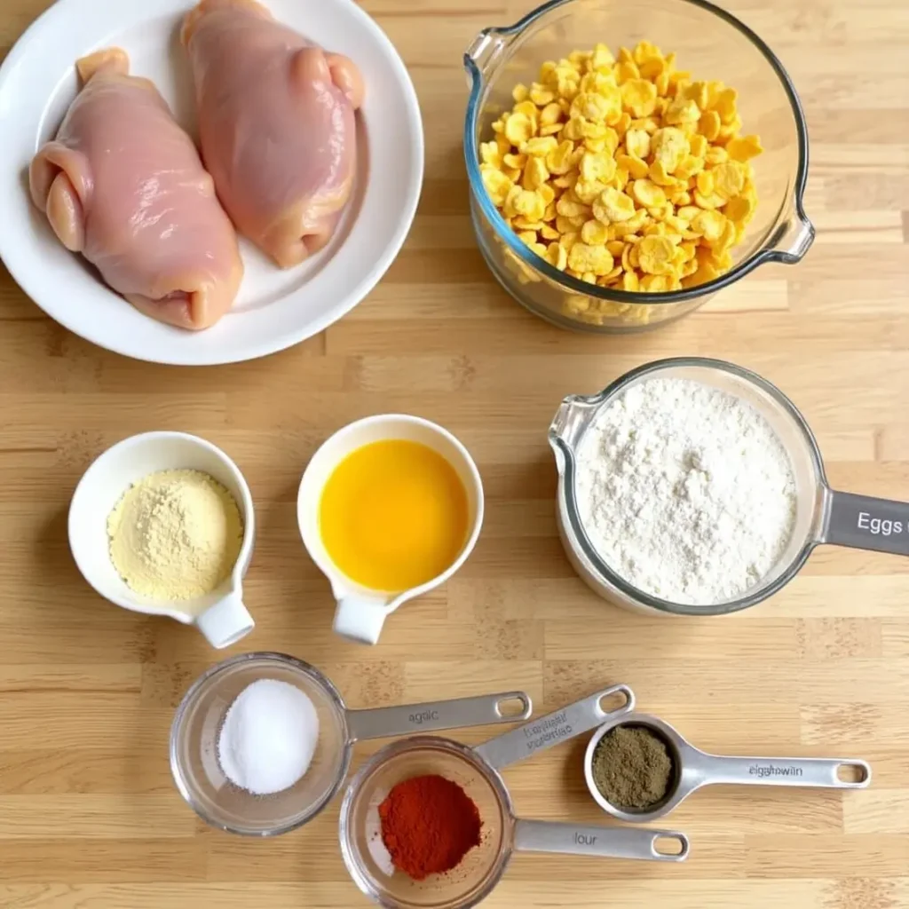 Ingredients for Cornflake Chicken recipe