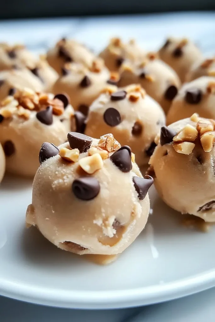 Featured image of Frozen Greek Yogurt Peanut Butter Bites, looking creamy and delicious.